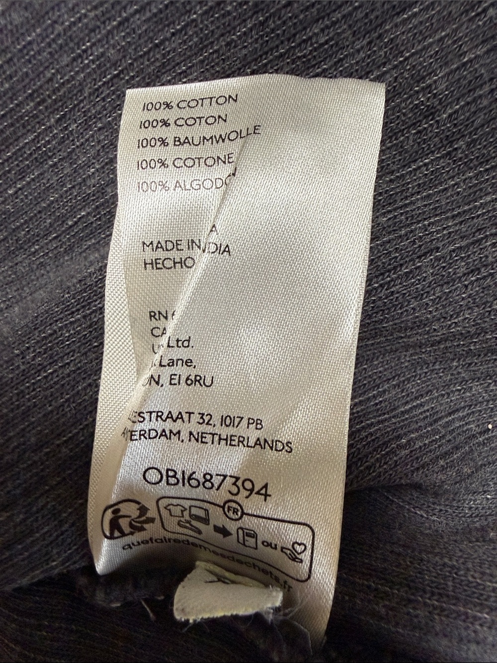 Anthropologie Pilcro Ribbed Duster Shacket Shirt Jacket XS Charcoal Grey Cotton - Picture 11 of 13